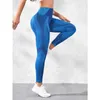 Leggings femminile leggings senza cuciture a maglia da lavoro da donna leggings pantaloni da palestra pantaloni sportivi in alto ascensore con calcolo sottile con collant elastici Y240508