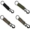 Rague de porte clés en plein air camping carabiner militaire paracord corde corde de camping kit de survie d'urgence outils outils d'ouvre-bouteille d'urgence