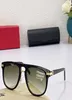 óculos de sol clássicos de designer feminino Man TortoiseShell Acetato Polido Champagne Gold Gold Metal Pilot Green Polarized Protection4071040