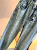 2023 Designer Dames jeans vrouwelijke retro designer jeans jas jas jas jas Milan Runway Designer jurk casual lange mouwen top kledingpak b16