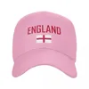 Kogelcaps Engeland landnaam met vlag Sun honkbal cap ademende verstelbare mannen vrouwen buitenvoetbalhoed voor cadeau