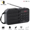 Haut-parleurs portables en haut-parleurs de téléphone portable Radio Portable FM MP3 USB Bluetooth Wireless haut-parleur prend en charge la carte Solar Charge TF USB Music Player avec FM Radio Receiver WX