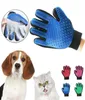 Husdjur hårborttagare handskar grooming handskar borste för katter hundar effektiva husdjur massage handskar med förbättrad fem finger design päls shed3928535