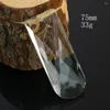 Decoratieve beeldjes 75 mm Clear Drop Crystal Glass Crafts Suncatcher Prism gefacetteerd kroonluchter hanger Diy Home Wedding Decoratie
