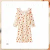 Pyjama süße Mädchen Prinzessin Kleid Blumen Nachtkleid.Retro Childrens Bow Pyjamas Childrens Clothingl2405