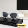 مصمم yslsunglasses دورة فاخرة استقطاب الرياضة نظارة شمسية للنساء رجال جديد للأزياء البيسبول القيادة شاطئ أسود أبيض قطة العين يدير نظارات الشمس