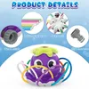 Jouets de bain Outdoor Octopus Water Sprinkler Toys Backyard Garden Water Toys Lawn Summer Yard Cartoon Splash Sprinkler Baby Bath Bath Toy for Kids D240507