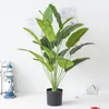 Flores decorativas Planta artificial Banana Bunch Decoration Home Room Wedding El Corredor Green Plants for Garden Decor Fake Fake