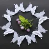 Aimants 3PCSfridge grande taille 12pcs / Set 3D Double couche Blanc Butterfly Mall Sticker Decoration Home Decoration18 cm