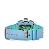 RM Luxury Montres mécanicales Watch Mills RM011 Baby Blue Ceramic Felipe Massa Final Edition Men's Watch Stlo