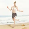 Mexikanska Phoenix Sexiga kvinnor Beach Cover Up Wrap Chiffon Badkläder Pareo Scarf Sarong Beachwear Bikini Ups kjolar