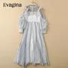 Повседневные платья Evagina Fashion Designer Designer платье женское лето lrregular Lotus Leaf Leaf Leaf Leaf Leaf Sequin Chiffon