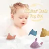 Toys de banho Toys de banho de bebê Animal Animal Detono fofo Toddler Brinquedos de água Swim Banheiro Baby Silicone Bathtub Bathtub Animal Toy infantil meninos D240507
