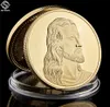 Leonardo da Vinci 24K Gold Plated Coin Collectibles Craft Last Supper Jesus Christian Souvenirs Badge Euro Medal2283306