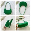 Sacs de soirée Sac dames femme pochette décontractée sous-bras vert fourre-tout petite vente femelle sac à main solide sacs couleurs en cuir mini