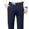 Oversize zakelijke broek voor mannen formele kleding sociale broeken echtgenoot stretch suit broek elegant werk slanke casual broek plus maat 240420