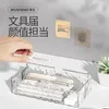 Glacier Stationery Box Vereenvoudigd plastic transparante pen grote capaciteit en multifunctionele Kawaii Pencil Case