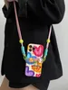 Rainbow Back Clip voor Apple 14Promax Crossbody iPhone13 Telefoonhoes 12 beïnvloeder 11 Love 15 Girls Mode Telefoon Case