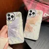 Advanced Shell Pattern Butterfly Phone Case Suitable for 15 Semi Transparent 14ProMax Phone Case 13P 12
