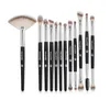 Makeup Brushes Maange 12st Borsh Wood Handle Eye Shadow Eyebrow Eyelash Soft Women Beauty Tools Natural Cosmetics Tool5487550