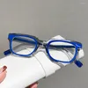 Lunettes de soleil Lunes anti-bleu Femmes pour hommes Brand de marque vintage Myopie Prescription Optical Optical Double Color Eye Cadre