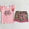 Kledingsets Wild Child Cute Baby Girls Summer Fashion Kids Kleding Outfits Korte mouw T -shirt Shorts Set Hoge kwaliteit