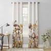 Cortinas cogumelos e margaridas cortinas modernas para a sala de estar decoração de home drapes quarto tratamentos de janela sofisticada