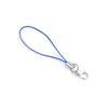 Keychains 20pcs/lot Colorful Phone Lanyard Polyester Mobile Strap Cord With Lobster Clasp For DIY Lanyards Keychain Chain Craft Findings