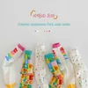 Kids Socks Spring Summer Socks Children Mesh Socks Kids Girls Calf Length Polka Dots Socks 3 Pairs/bag