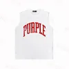Purple Marke Herren T -Shirts Sommer Casual Tanktops Designer Buchstaben Ärmeltes T -Shirt -Kleidung