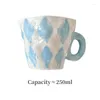 Mugs LadyCC Ceramic Mug Coffee Cup High Temperature Resistant Lingge Small Fresh Hand Painting