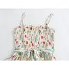Casual Dresses YENKYE Holiday Summer 2024 Women With Belt Ocean Animal Print Spaghetti Straps Dress Midi Vestidos