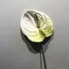 Flores decorativas 59 cm de impressão 3D Anturium Flower ramo de plástico artificial Plantas falsas para casa Decorações de mesa de casamento de Natal
