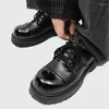 Kleiderschuhe Herren Schwarz Business Formal tragen Leder elegant klassisches britischer Bräutigam