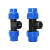 Kits 20/25/32/40/50mm PE Tube Snelle connector elleboog T -stuk water Splitter Plastic kogelklep Koppeling Koppeling Irrigatiewaterpijpfittingen