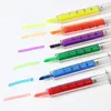 60 pcs Syringe Highlighter Pen Syring Naaldvorm Mechanische kleuren Pen Ballpoint voor kantoorschoolmarkeringswerktool 240425