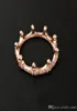 Gloednieuwe 18K Rose Gold Crown Ring met CZ Diamond Originele geschenkdoos voor P 925 Sterling Silver Sieraden Betrokkenheid Hoogliefhebbers Paar ringen voor vrouwen1880011