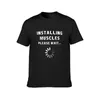 Men's Polos Installing Muscles... Please Wait T-Shirt Cute Clothes Boys Animal Print Mens Funny T Shirts