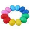 Instruments 12pcs Oeuf Shakers Instruments de musique Percussion Oeuf pour enfants Toys Plastique Pâques Shaker pour l'éducation Apprentissage musical