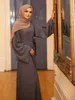 Vêtements ethniques Femmes Muslim Kaftan Hijab Dress Pakistanais Shalwar Kameez Abaya Dubai Caftan Marocain Turquie Robe islamique