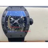 Dial Mens Skeleto mécanique Movem Full Watch RM055 Watchba Devils Tourbillon Watches Red Superclone RM55 Designer de montre volant automatique Transparent 6659