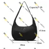 Lu mini schoudertas 4l nylon halve maan tas kleine portemonnees voor vrouwen xtdh2014 gaan uit purse halve maan tas waterdichte schouderhandtas lichtgewicht met ritssluiting