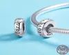 12 Mix Original 925 Silver Silver Charms Fashion Simple Plain Design Love You Forever Forever Mandmade Zircon Fits Fits Bracelet Collac9583439