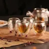 Neue hitzebeständige Doppel-Wandglas-Tasse Bier Espresso Kaffeetasse Set handgefertigt Bier Tasse Tee Glass Whisky Glas Tassen Getränke 227c