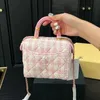 Klasik mini tweed kutu çantaları totes çanta ünlü marka kapitone matelasse crossbody çantalar en kaliteli kozmetik vanity çantaları lüks tasarım whxm