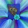 RoyalBlue Peacock Costumes For Girls Carnival Halloween Fancy Dresses For Kids Birthday Party Tutus Outfit With Flower Feathers 240429