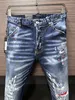 DSQ Phantom Turtle Jeans Men Jeans Mens Mens Designer Luxury Jeans Skinny Ripped Cool Guy Causal Hole Denim Marque de mode Fit Jean Man Washed Pant 6192
