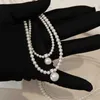 S925 Silver Concubine Neckain Collier de perles de grains pour femmes 2024 Nouvelle chaîne de cols de pendentif Luxury et niche