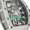 RM Relógios de luxo de Luxo Mills Mills RM030 Platinum Men's Watch STBV