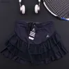 Röcke Schnell trockener Sport Tennis Rock Frauen flauschige Kuchen Fitness Running Clothes Girl Badminton Solid Falten Workout Skort Y240508